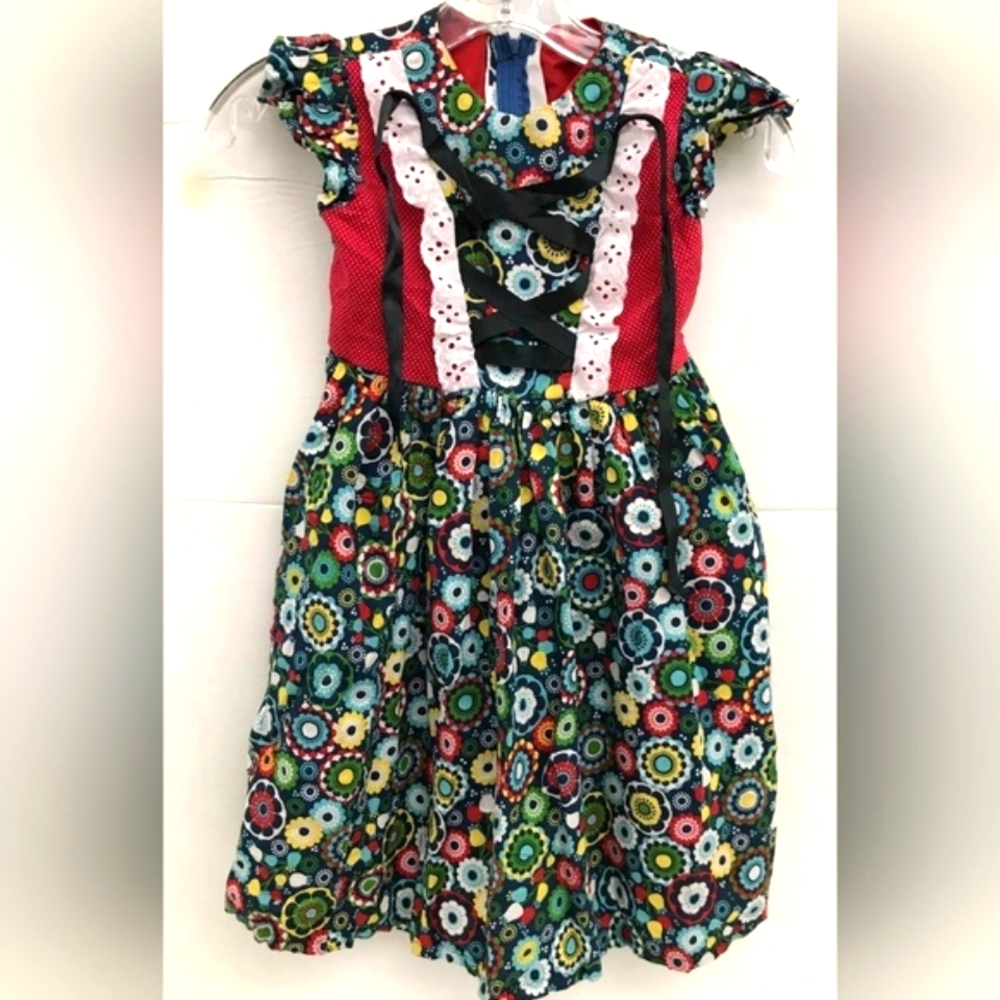 Floral Handmade Eyelet Dress NWOT